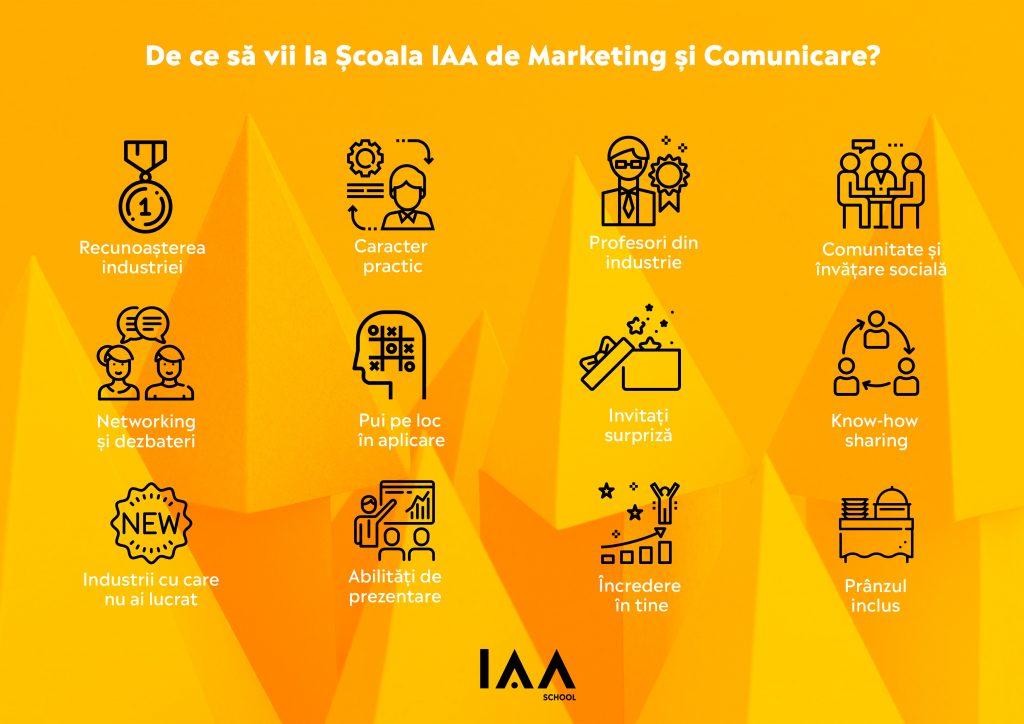 De ce sa vii la Scoala IAA - infografic